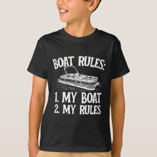 Camiseta Regras de Barco - Navegação Vela Lago Capitão de B