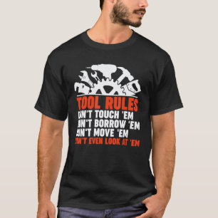 Camiseta Regras de Ferramentas de Mecânico