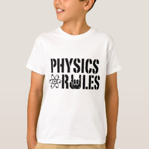 Camiseta Regras de Física