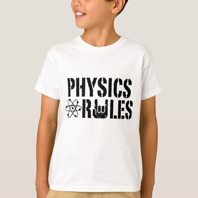 Camiseta Regras de Física (Frente)