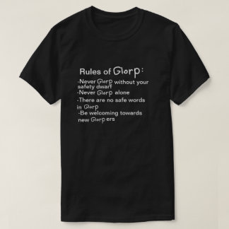Camiseta Regras de Glorp