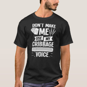 Camiseta Regras de jogo do jogador de Conselho de Cribbage