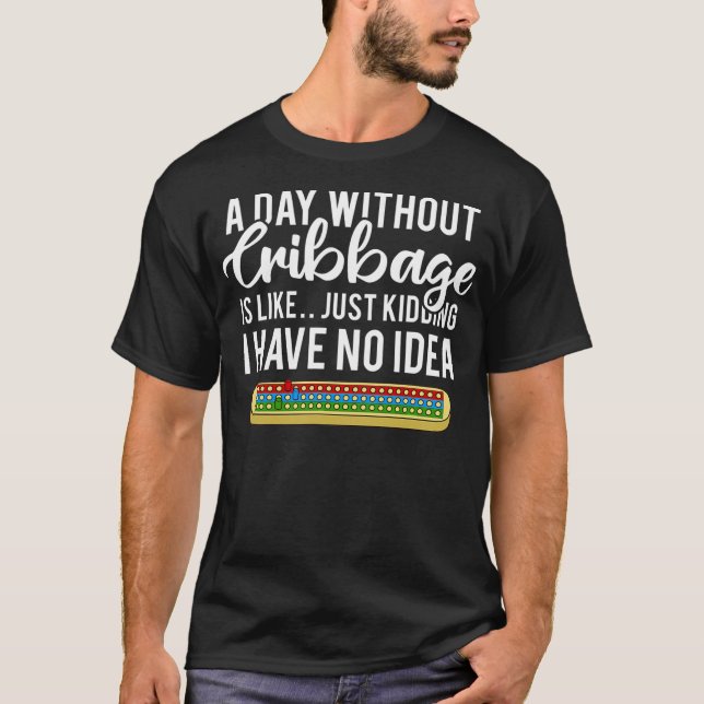 Camiseta Regras de jogo do jogador de Conselho de Cribbage  (Frente)