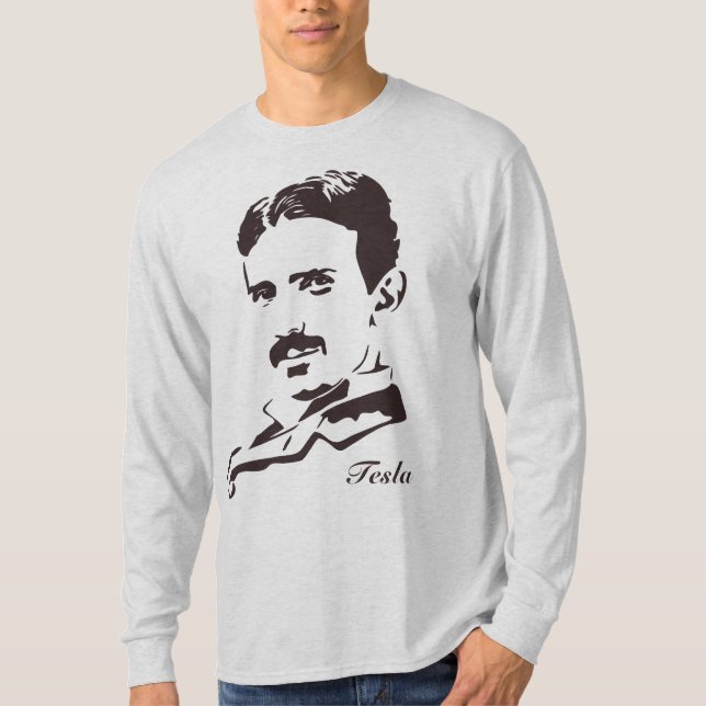 Camiseta Regras de Nikola Tesla! Brown (Frente)