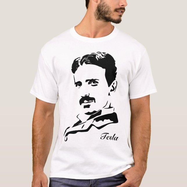 Camiseta Regras de Nikola Tesla! Silhueta (Frente)
