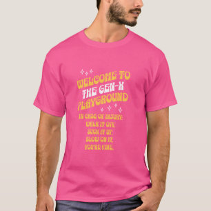 Camiseta Regras de playground Gen X - Geração Engraçada X