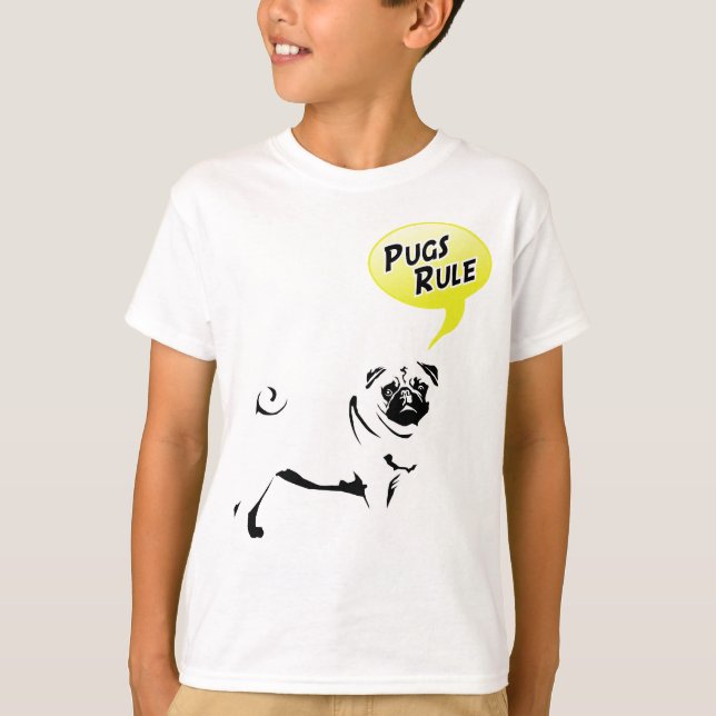 Camiseta Regras de Pug (Frente)