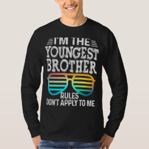 Camiseta Regras do Irmão Mais Novo não se aplicam a mim Cam