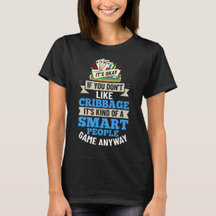 Camiseta Regras do jogo do jogador do Conselho de Cribbage