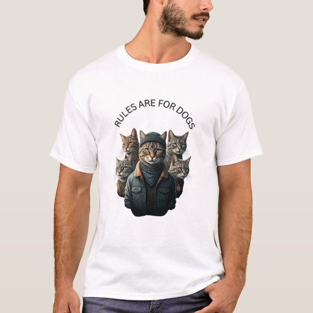 Camiseta Regras são para cães (Frente)