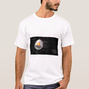 Camiseta Regresso da Cratera de Órbita do Diagrama da Lua
