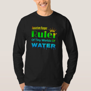 Camiseta Régua De Aquário De Tanques De Peixe De Pequenos M