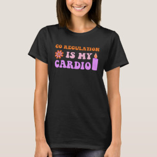 Camiseta Regulação da vela de flores é minha mulher cardio