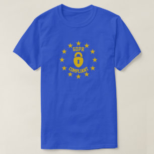 Camiseta Regulamento geral complacente da protecção de