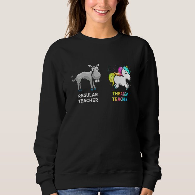 Camiseta Regular Teacher Donkey Theater Teacher Unicorn (Frente)