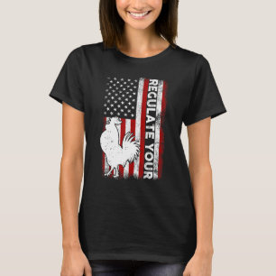 Camiseta Regule Seu Direito Reprodutivo de Frango Galo