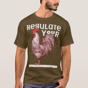 Camiseta Regule seu galo Vermelho Pro Escolha Meu Corpo Meu