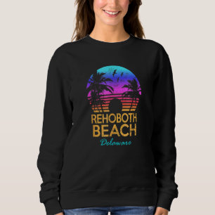 Camiseta Rehoboth Beach Delaware Retro Sunset Summer Vibe A