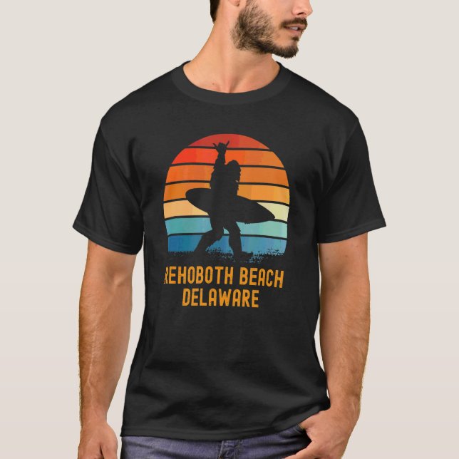 Camiseta Rehoboth Beach Delaware Sasquatch Souvenir (Frente)