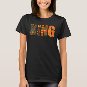 Camiseta Rei Africano Legal Kente Cloth Lover Forte Negro B
