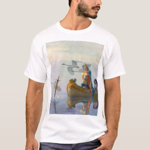 Camiseta Rei Arthur & Excalibur, C. 1922 por N.C Wyeth