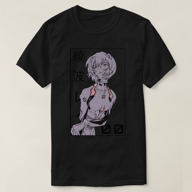Camiseta Rei Ayanami Evangelion Manga v2 (Frente do Design)