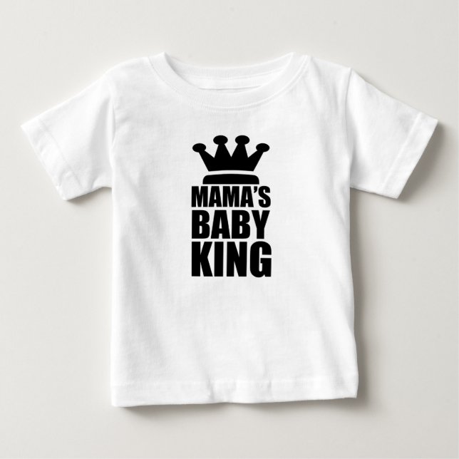 Camiseta Rei bebé da mamãe (Frente)