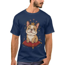 Rei Bulldog Francês Presente de Cachorro Fofo Aman