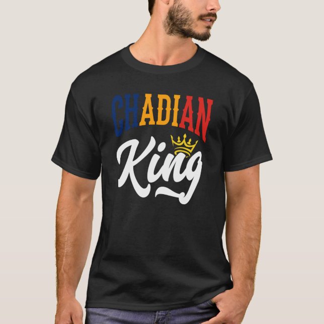 Camiseta Rei Chade Chade Bandeira do Chade (Frente)