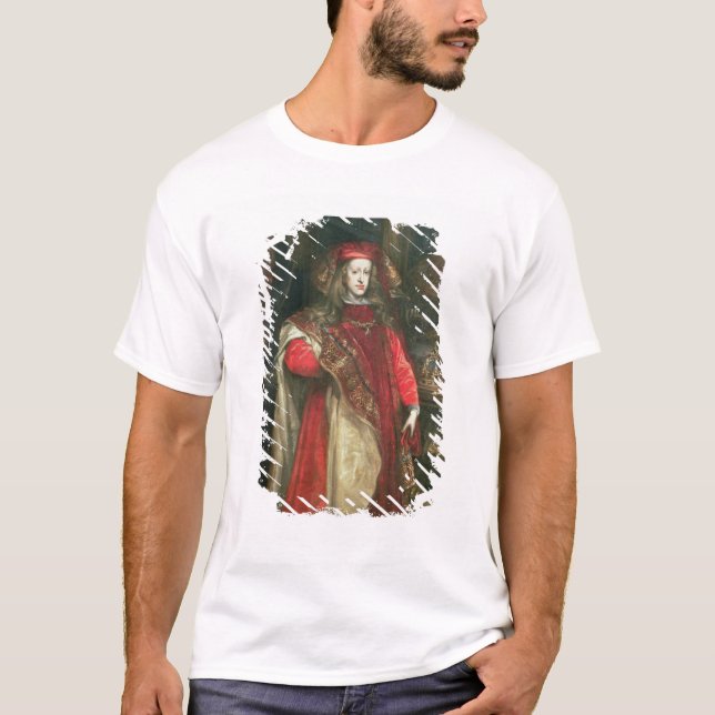 Camiseta Rei Charles II da espanha (Frente)