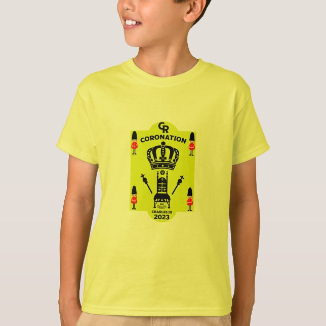Camiseta Rei Charles III Coronação Comemorativa Souvenir (Frente)