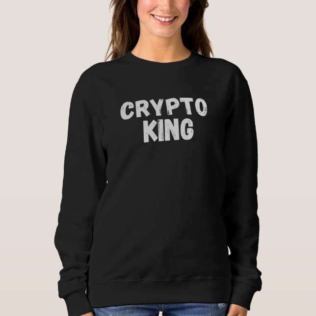 Camiseta Rei Cripto Bitcoin Criptomoeda Blockchain Eth (Frente)