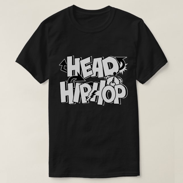 Camiseta Rei da Cabeça do Hip-Hop (Frente do Design)