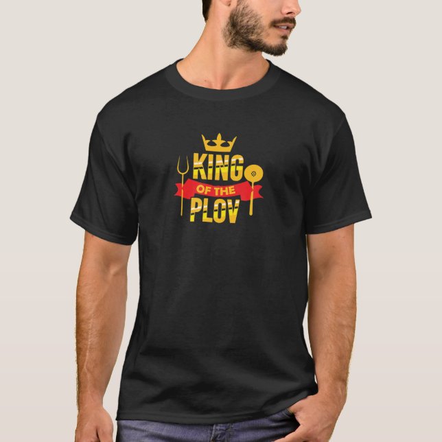 Camiseta Rei Da Comida Usbeque Da Ásia Central Do Plov (Frente)