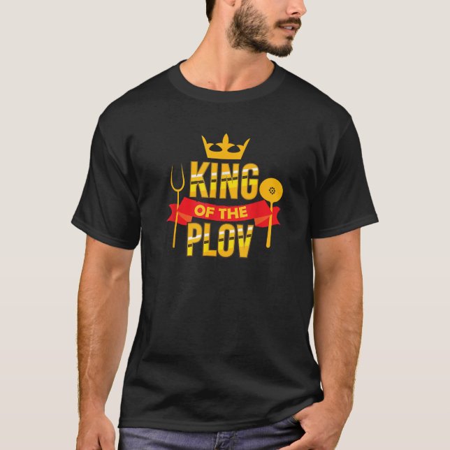 Camiseta Rei Da Comida Usbeque Da Ásia Central Do Plov (Frente)