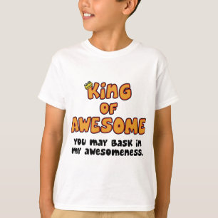 Camiseta Rei da criança impressionante