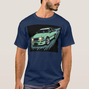 Camiseta Rei da Derrapagem AE86 Carro de Arte Mangá Retro m