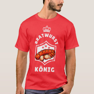 Camiseta Rei da Linguiça Grelhar Amantes Homens