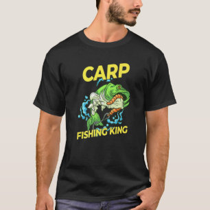 Camiseta Rei da Pesca de Carpas - Pescador de Carpas