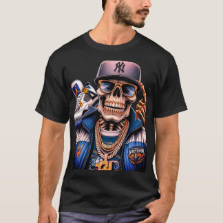 Camiseta Rei da Rua do Norte - Hip-Hop Esquelético Urbano
