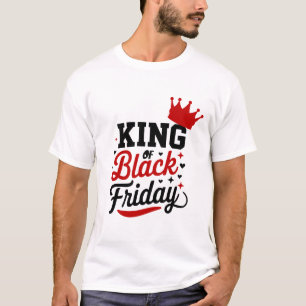 Camiseta Rei da Tipografia da Coroa da Sexta-Feira Negra Di