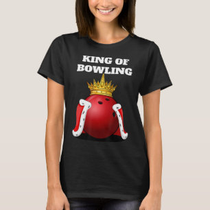 Camiseta Rei das Boliches do Jogador de Boliches Bowlin