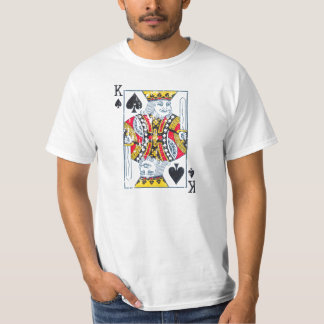 Camiseta Rei das pás afligidas/estilo do vintage