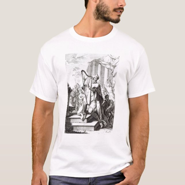 Camiseta Rei David Playing o Lyre (Frente)