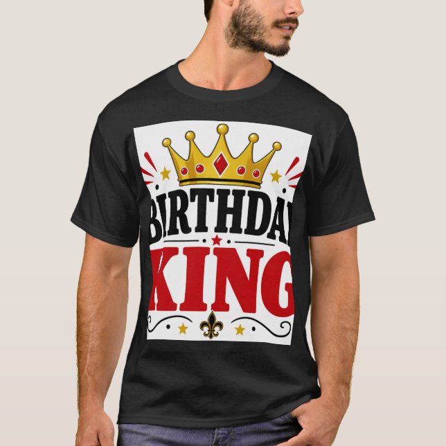 Camiseta Rei de Aniversário (Frente)