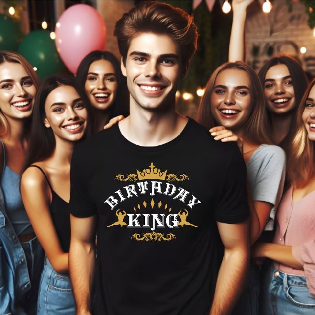 Camiseta Rei de Aniversário Clássico (Birthday King)