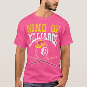 Camiseta Rei De Bilhar Eu Piscina Billiard Eu Snooker Eu Fa