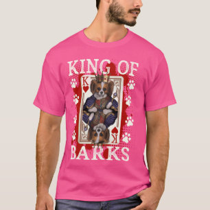 Camiseta Rei de Latidos e Rei de corações, fofo Papillon Do