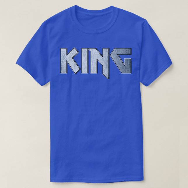 Camiseta Rei de metal pesado (Frente do Design)