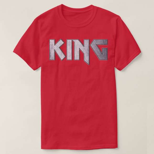 Camiseta Rei de metal pesado (Frente do Design)